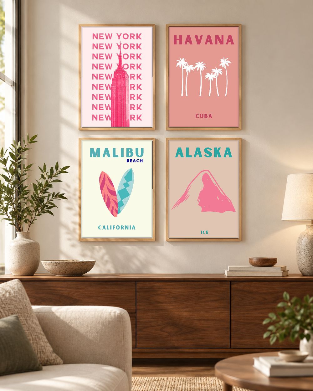 Set de 0 cuadros decorativos que combinan