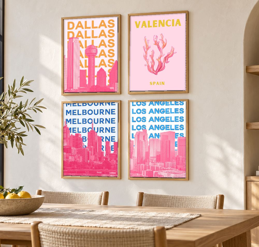 Set de 0 cuadros decorativos que combinan