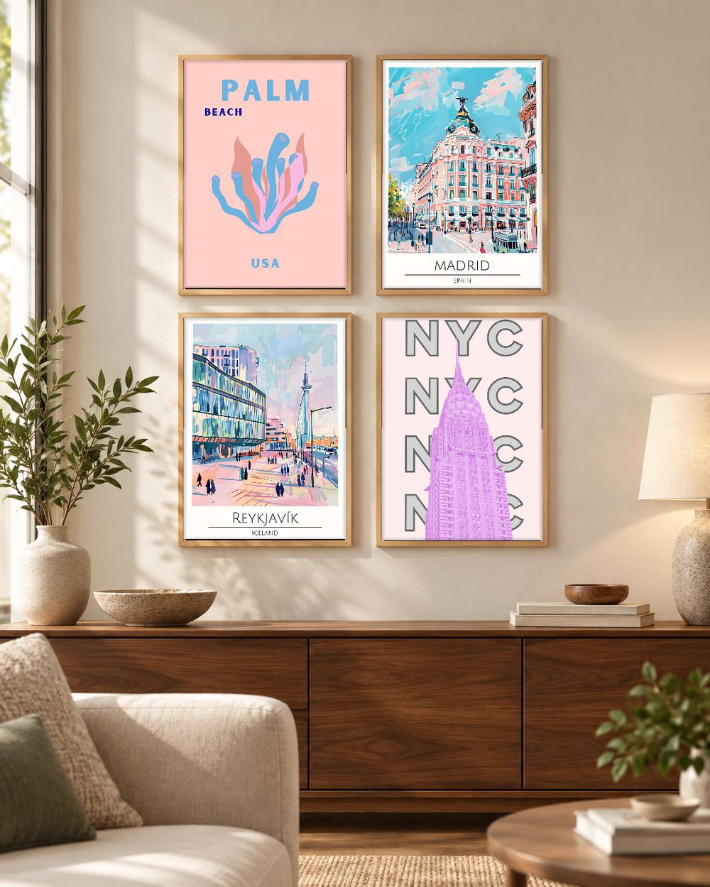 Set de 0 cuadros decorativos que combinan