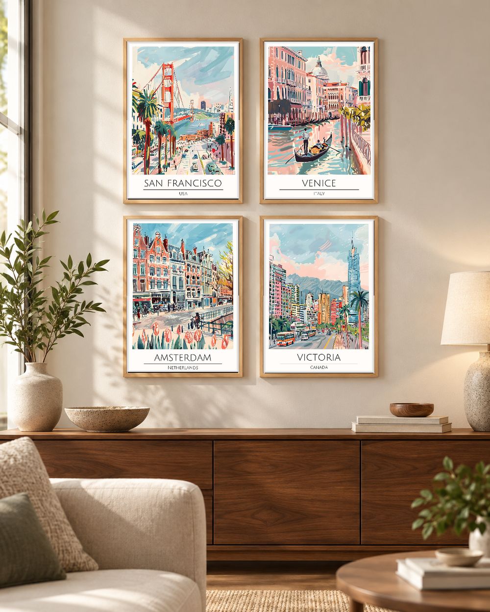 Set de 0 cuadros decorativos que combinan
