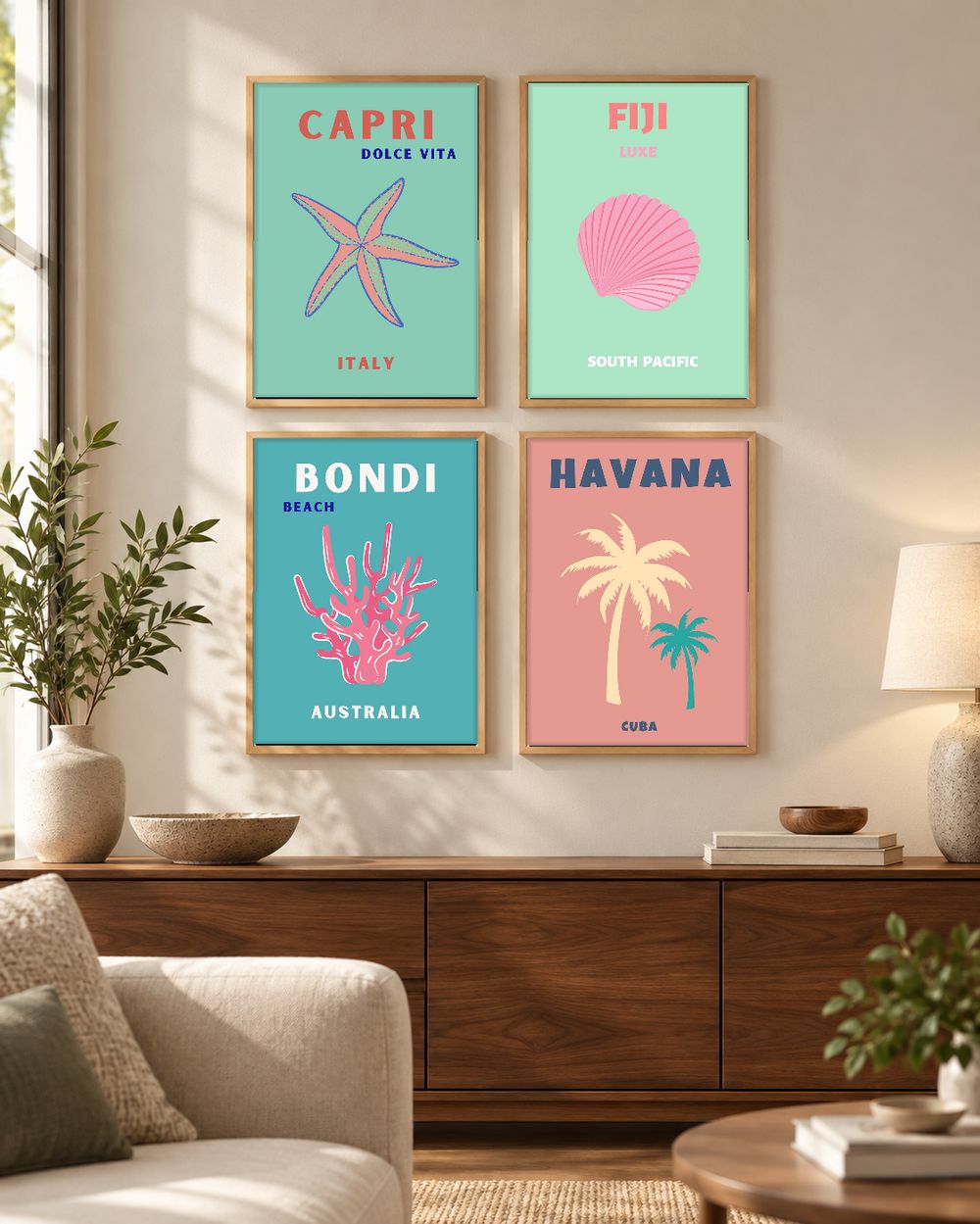 Set de 0 cuadros decorativos que combinan