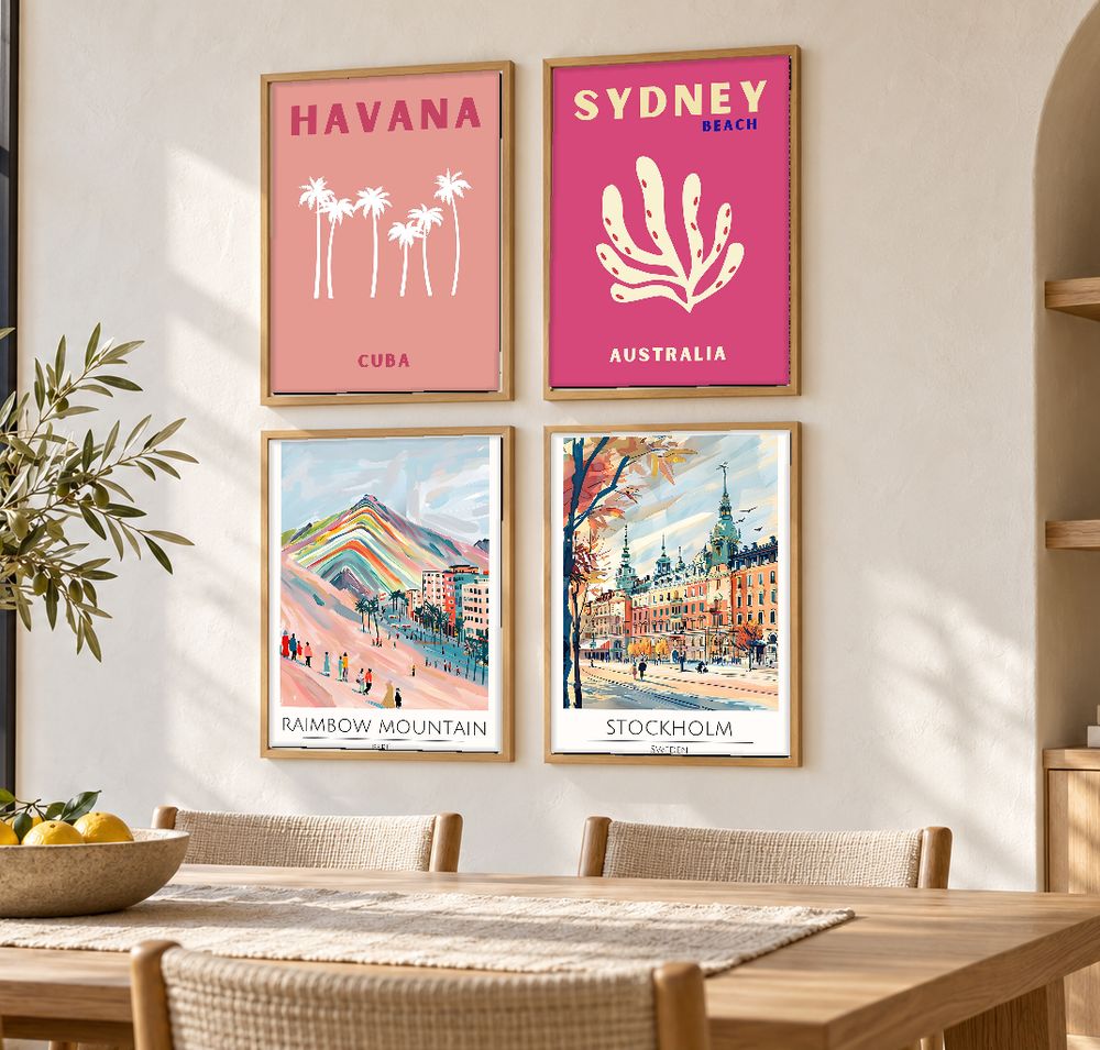 Set de 0 cuadros decorativos que combinan