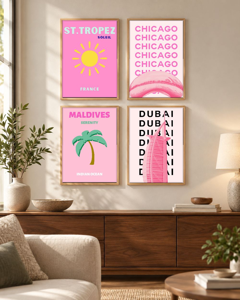 Set de 0 cuadros decorativos que combinan