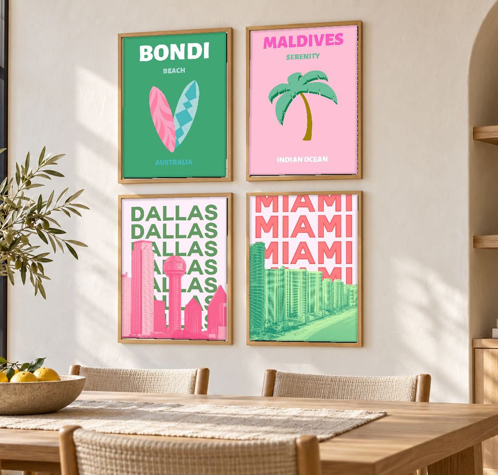 Set de 0 cuadros decorativos que combinan