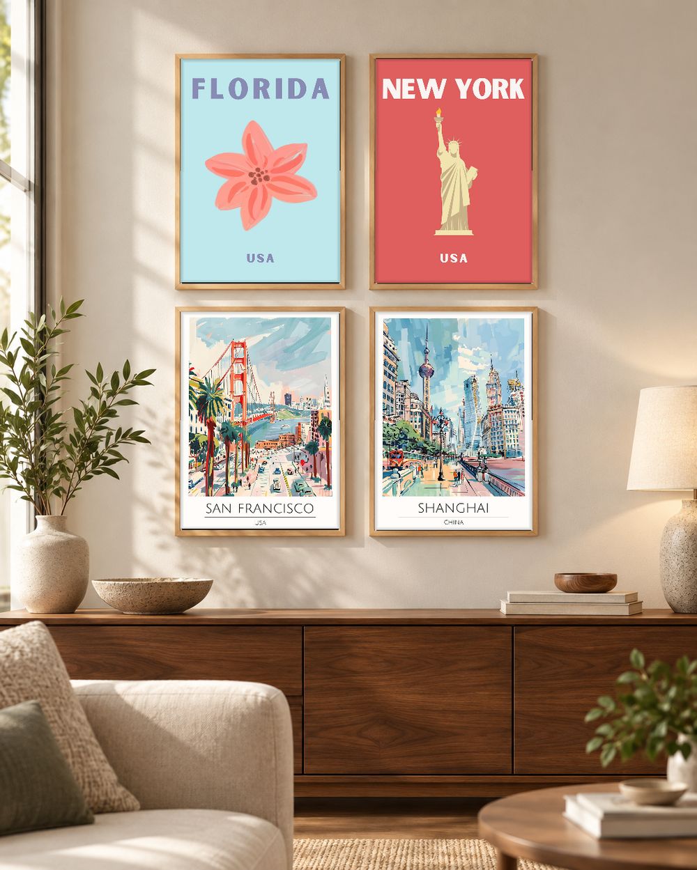 Set de 0 cuadros decorativos que combinan