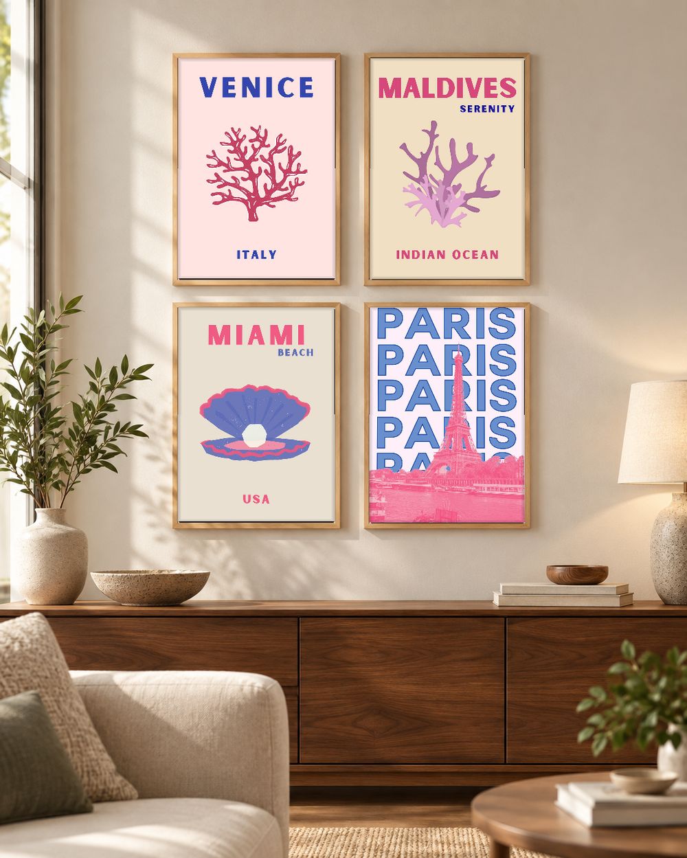 Set de 0 cuadros decorativos que combinan