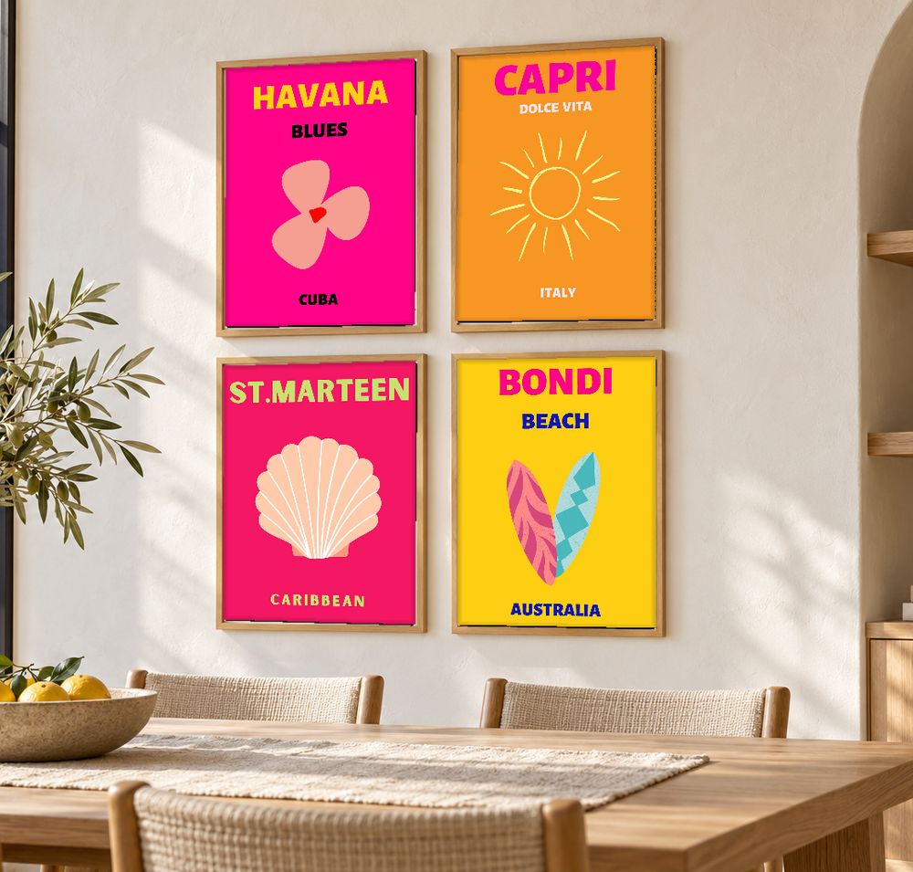 Set de 0 cuadros decorativos que combinan