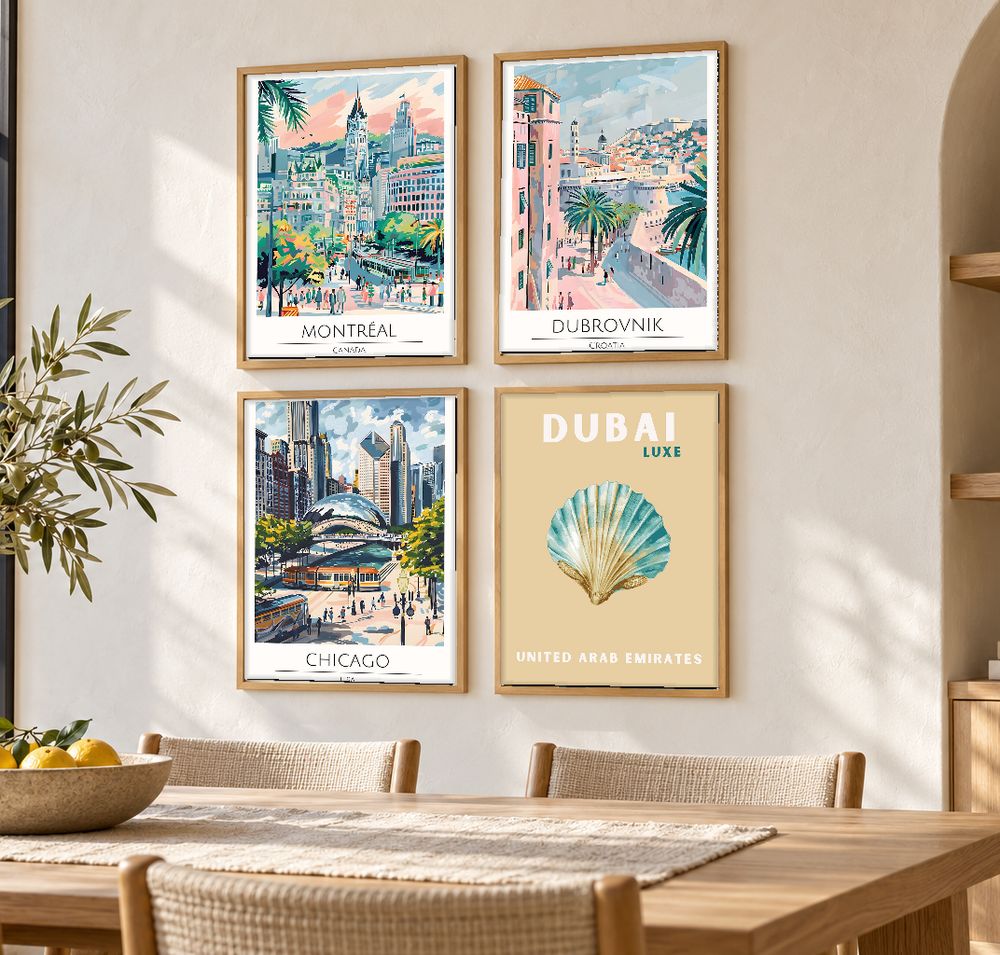 Set de 0 cuadros decorativos que combinan
