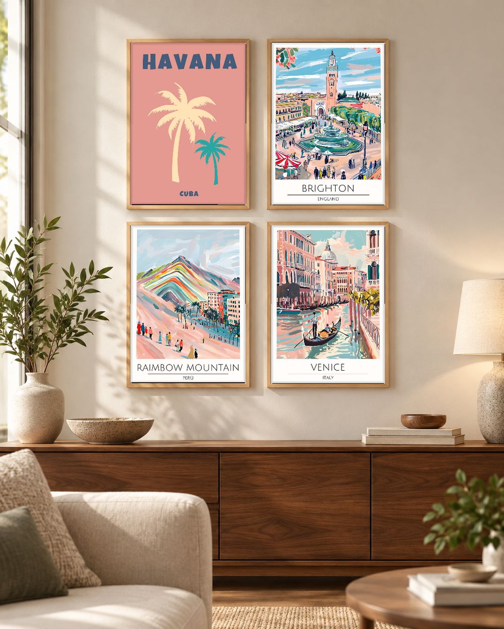 Set de 0 cuadros decorativos que combinan