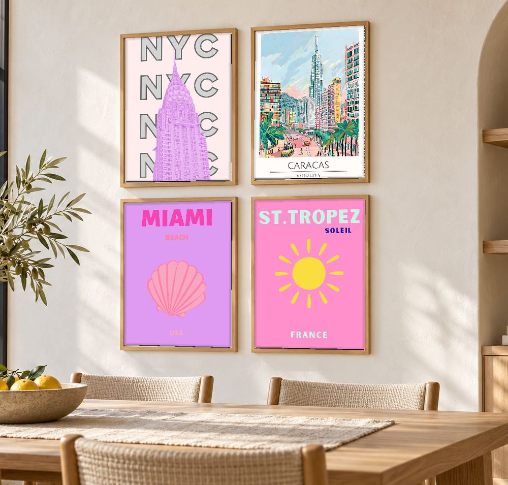 Set de 0 cuadros decorativos que combinan