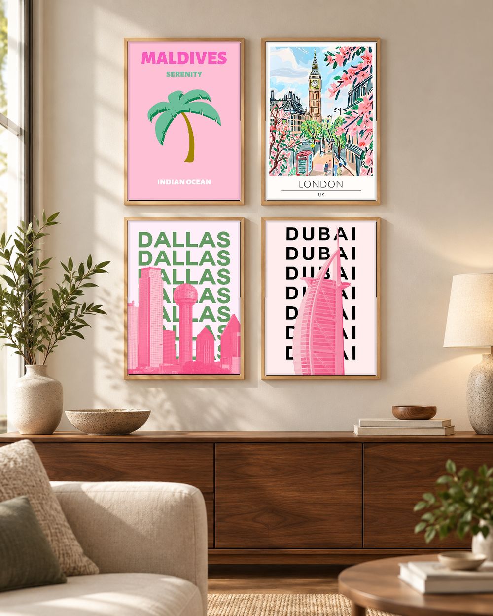 Set de 0 cuadros decorativos que combinan