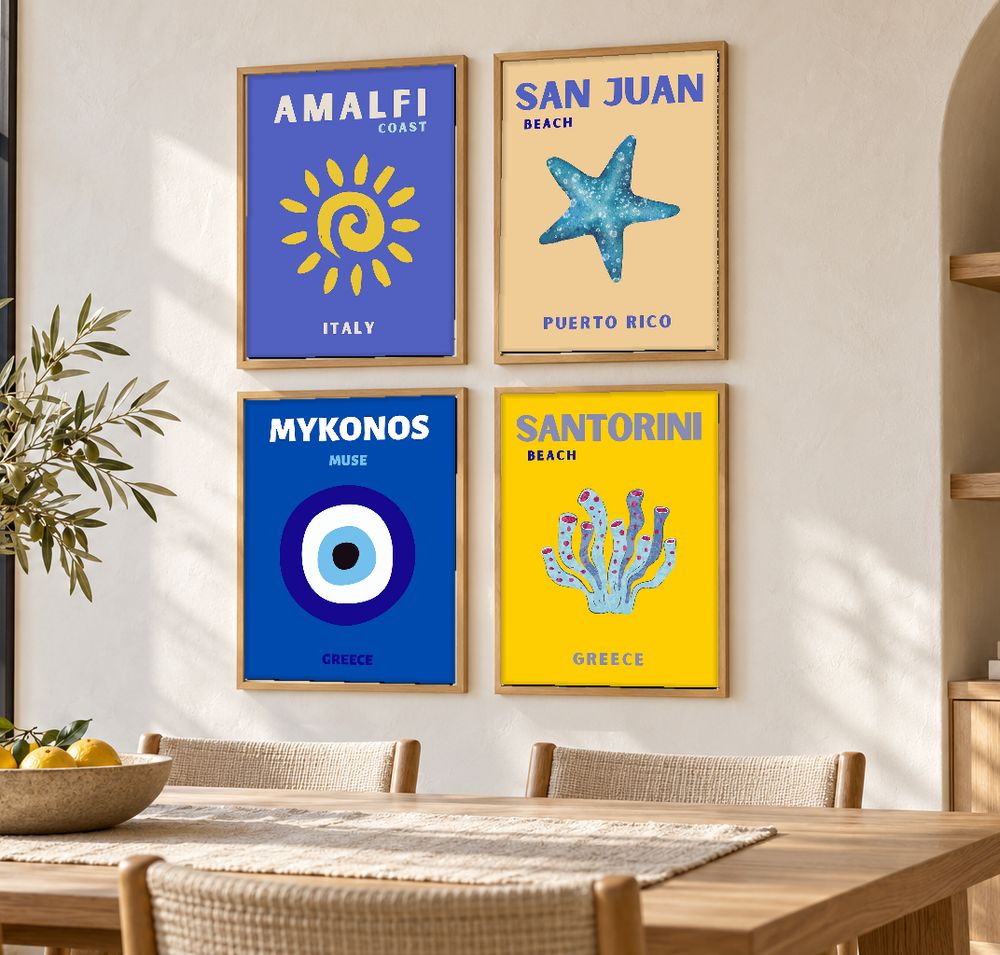 Set de 0 cuadros decorativos que combinan