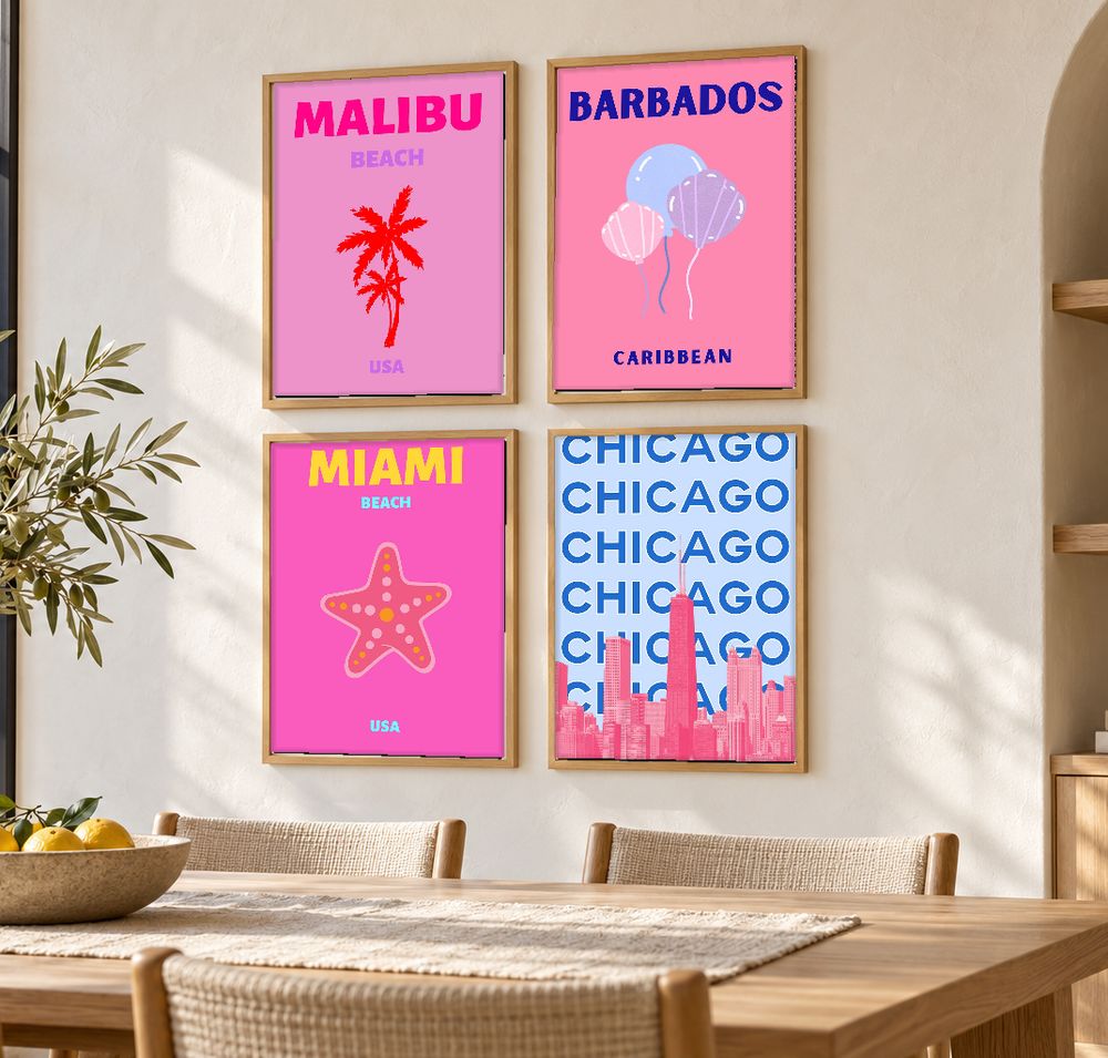 Set de 0 cuadros decorativos que combinan