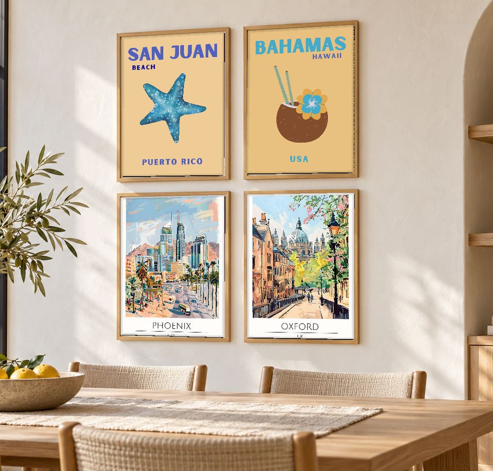 Set de 0 cuadros decorativos que combinan