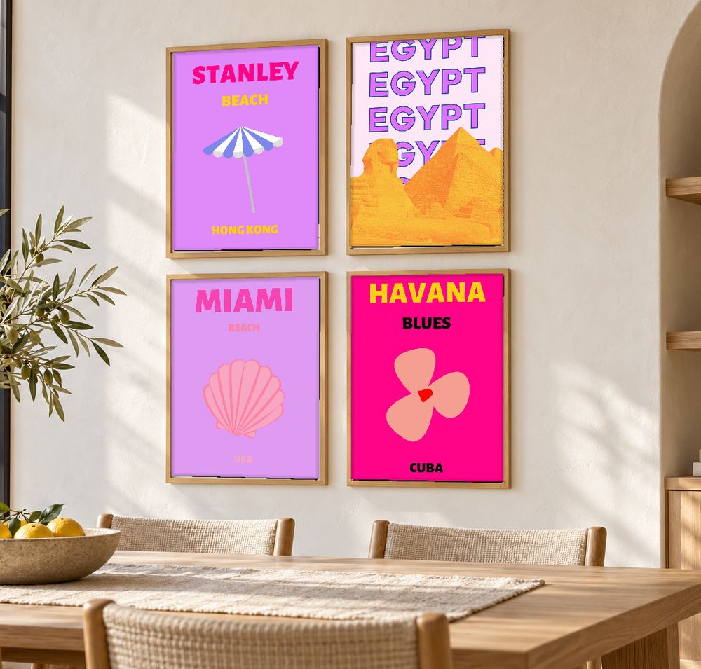Set de 0 cuadros decorativos que combinan