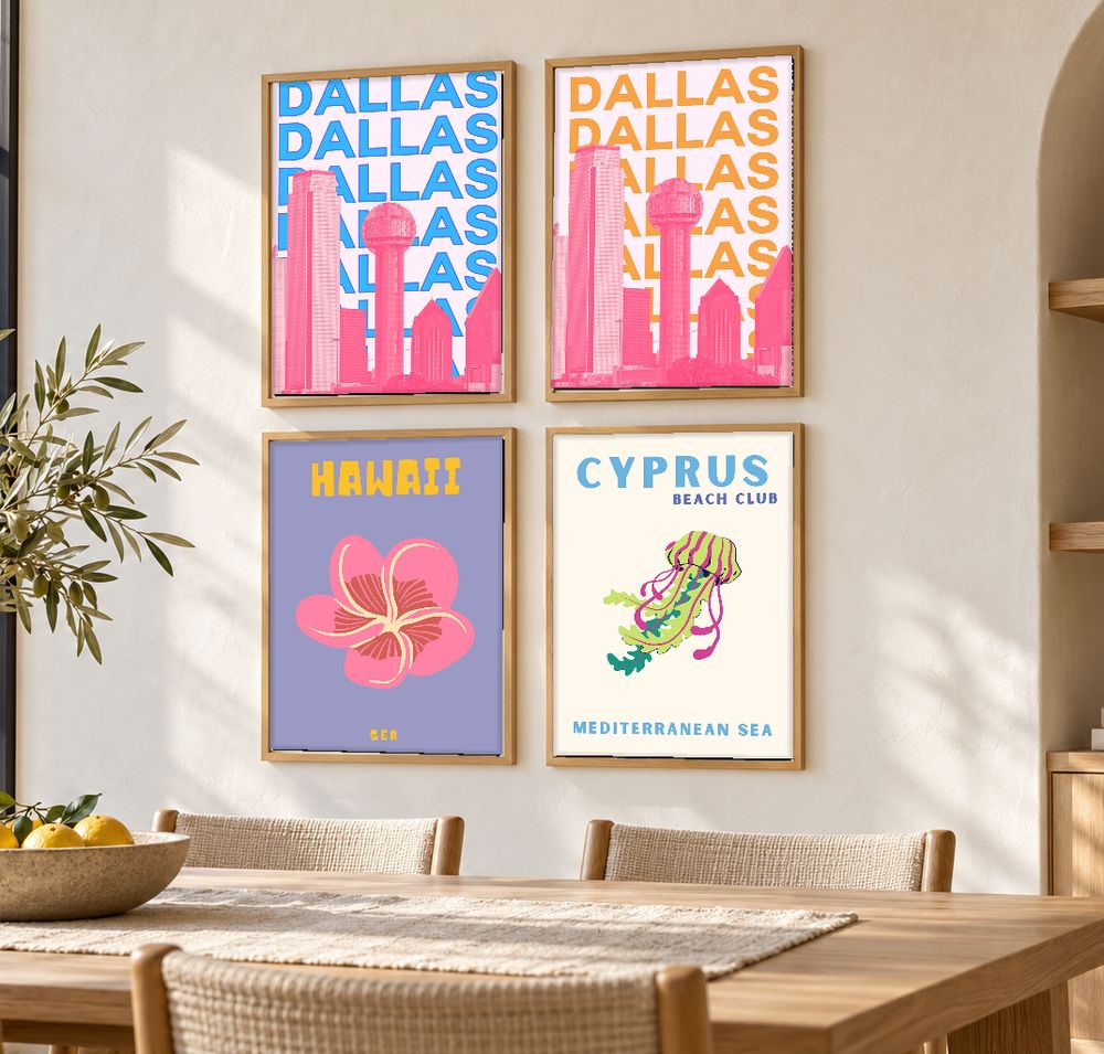 Set de 0 cuadros decorativos que combinan