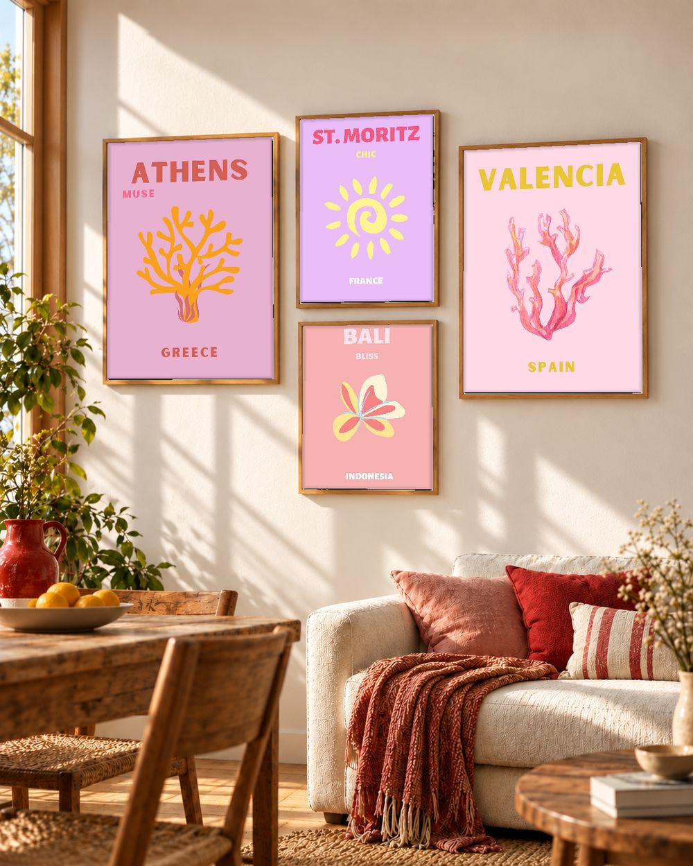 Set de 0 cuadros decorativos que combinan