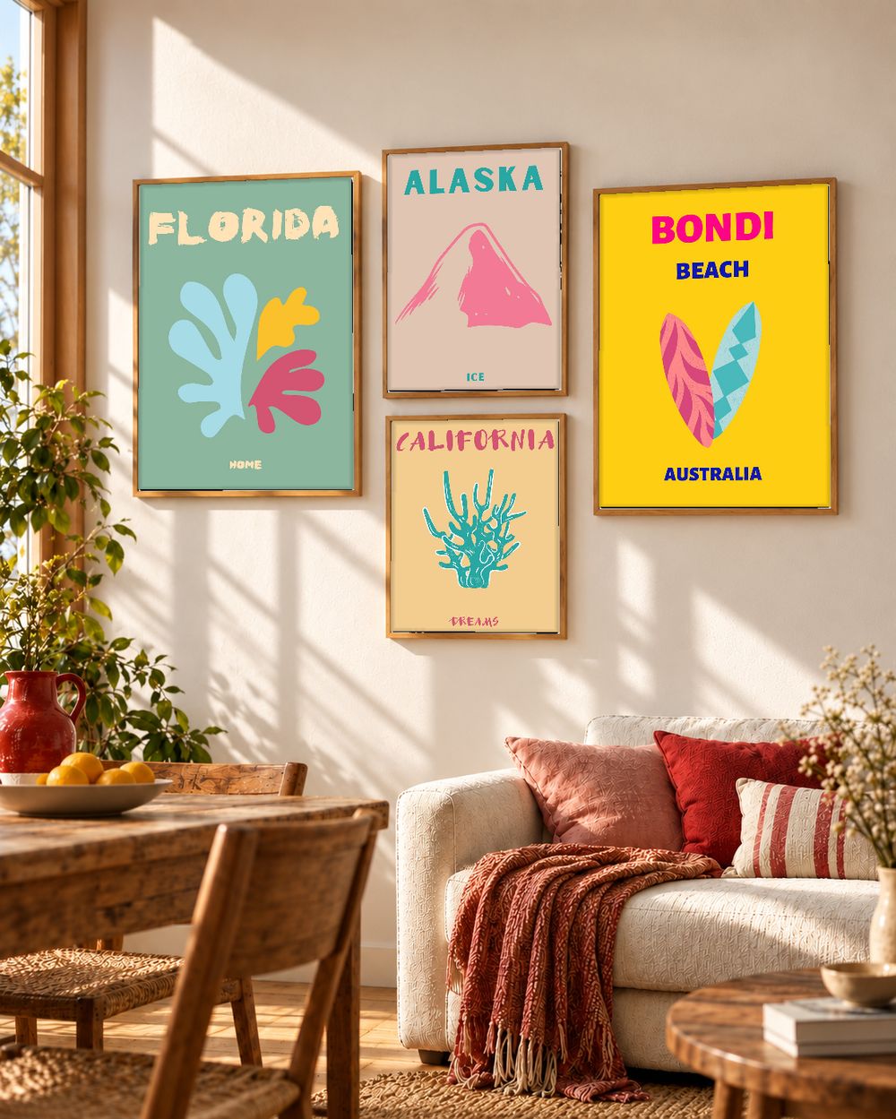 Set de 0 cuadros decorativos que combinan