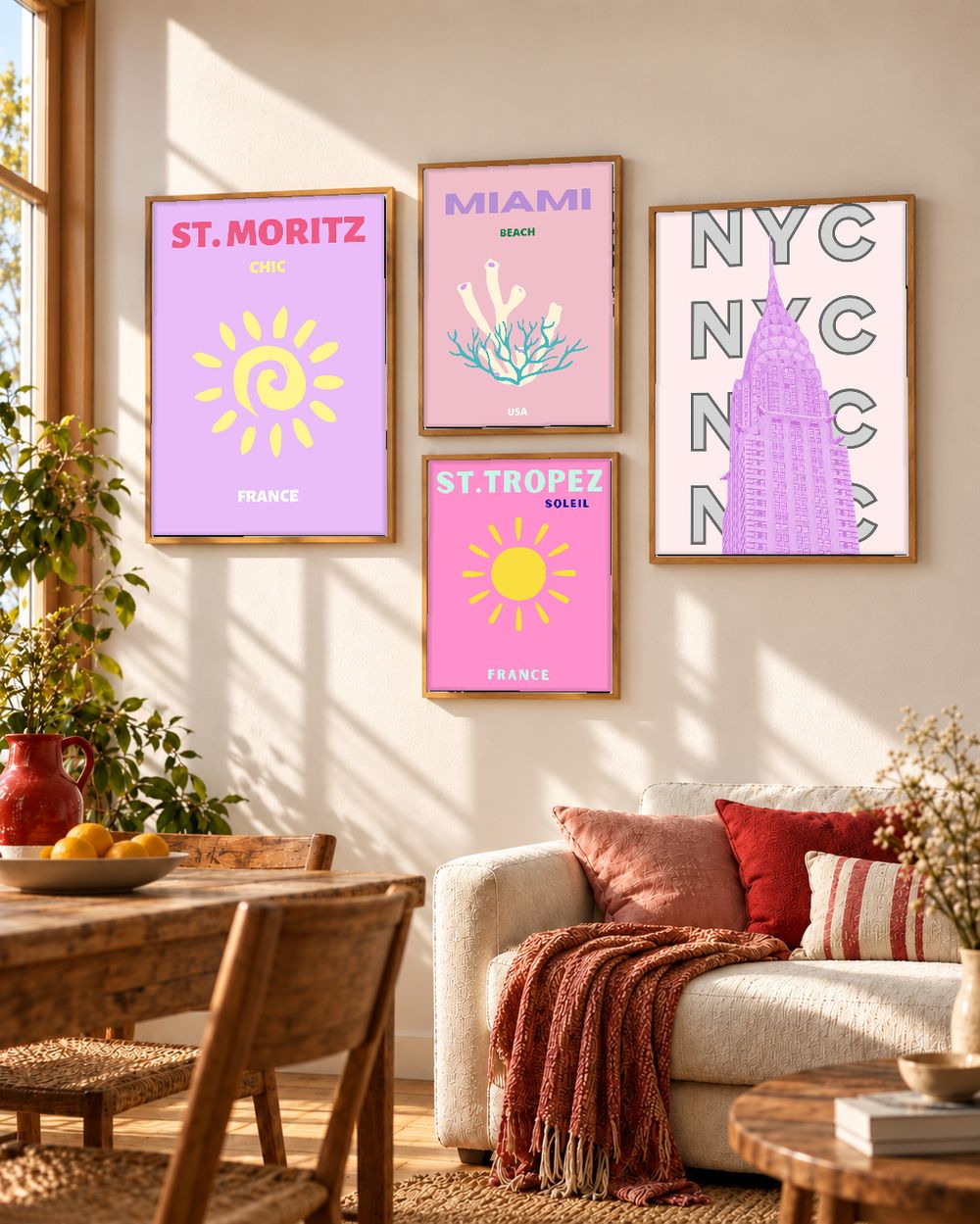 Set de 0 cuadros decorativos que combinan