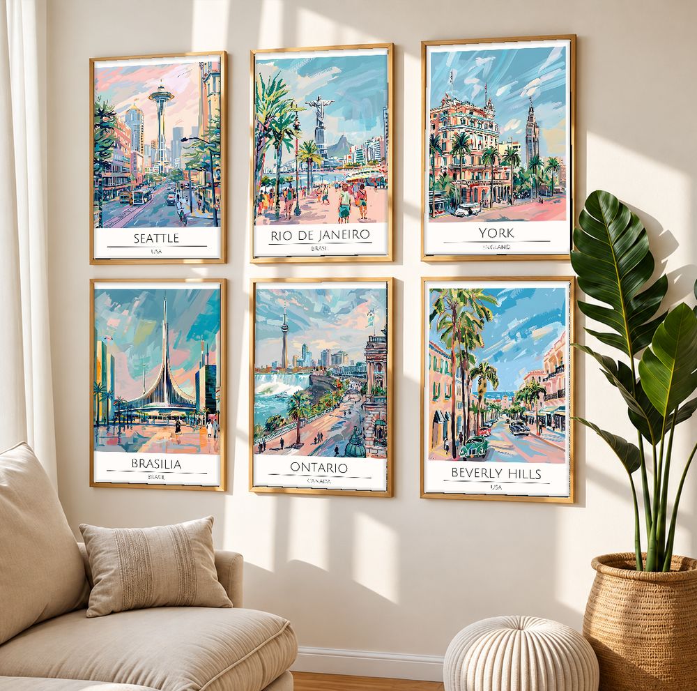 Set de 0 cuadros decorativos que combinan