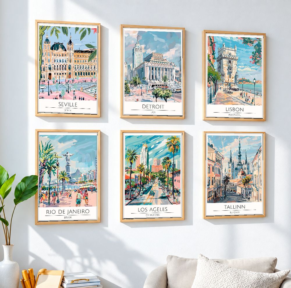 Set de 0 cuadros decorativos que combinan