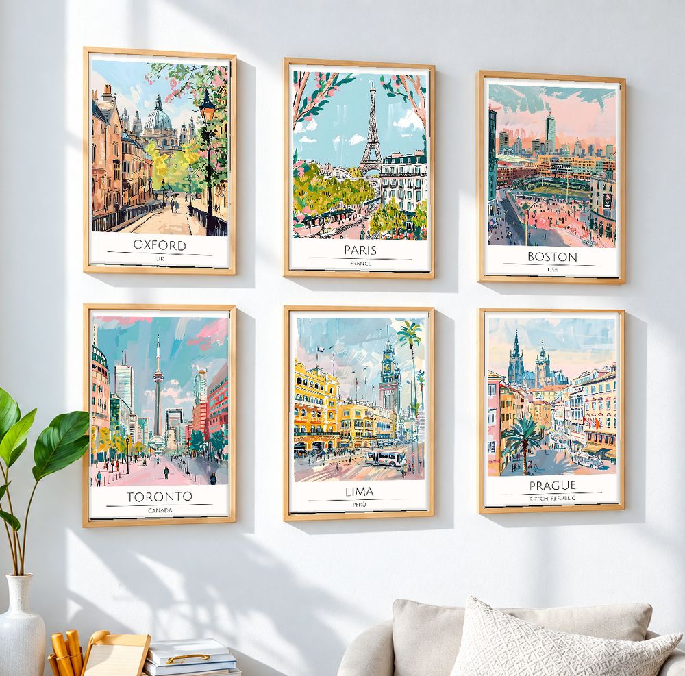 Set de 0 cuadros decorativos que combinan