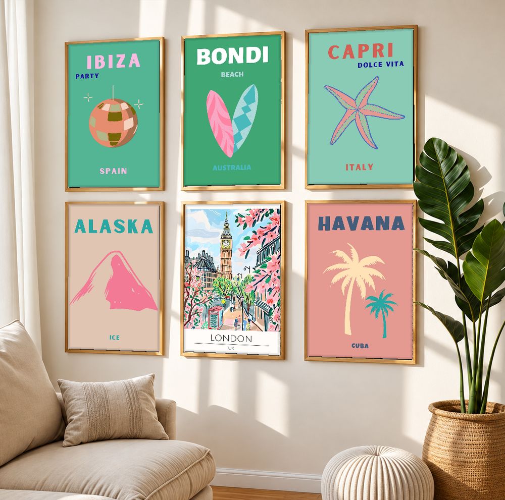 Set de 0 cuadros decorativos que combinan