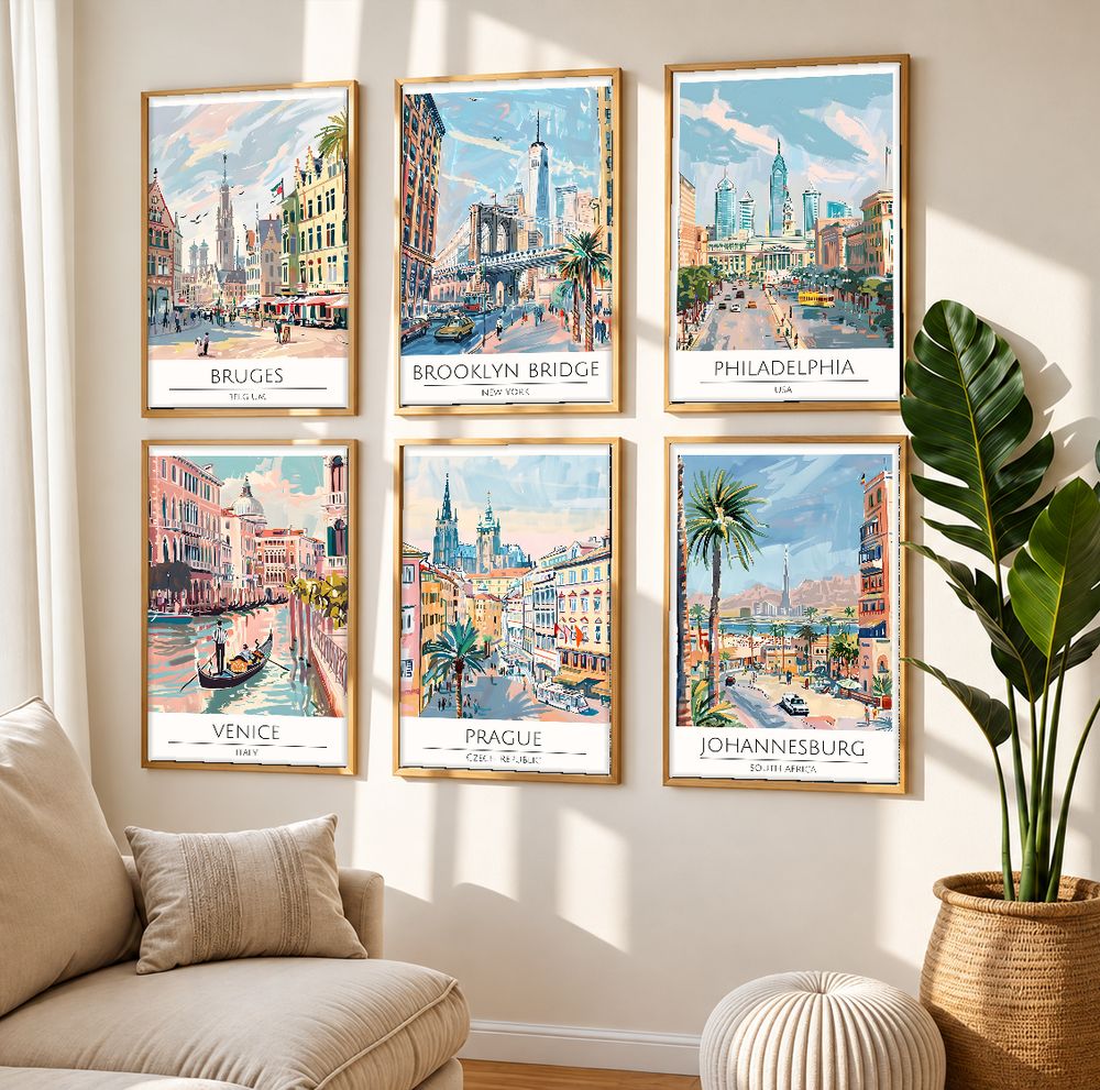 Set de 0 cuadros decorativos que combinan