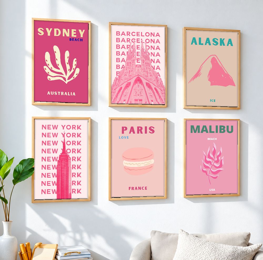 Set de 0 cuadros decorativos que combinan