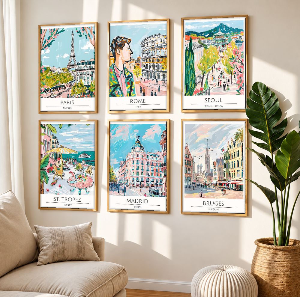 Set de 0 cuadros decorativos que combinan