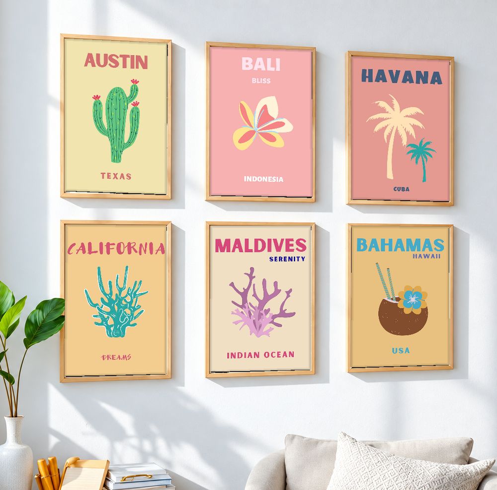 Set de 0 cuadros decorativos que combinan