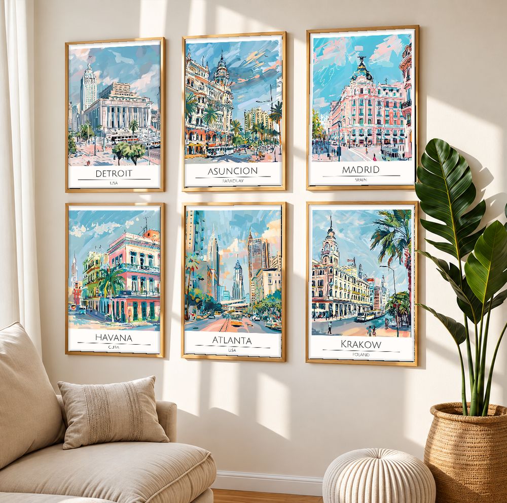 Set de 0 cuadros decorativos que combinan