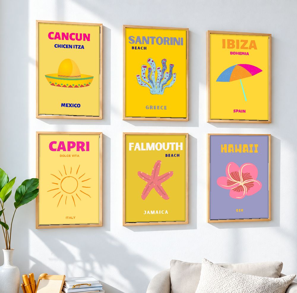 Set de 0 cuadros decorativos que combinan