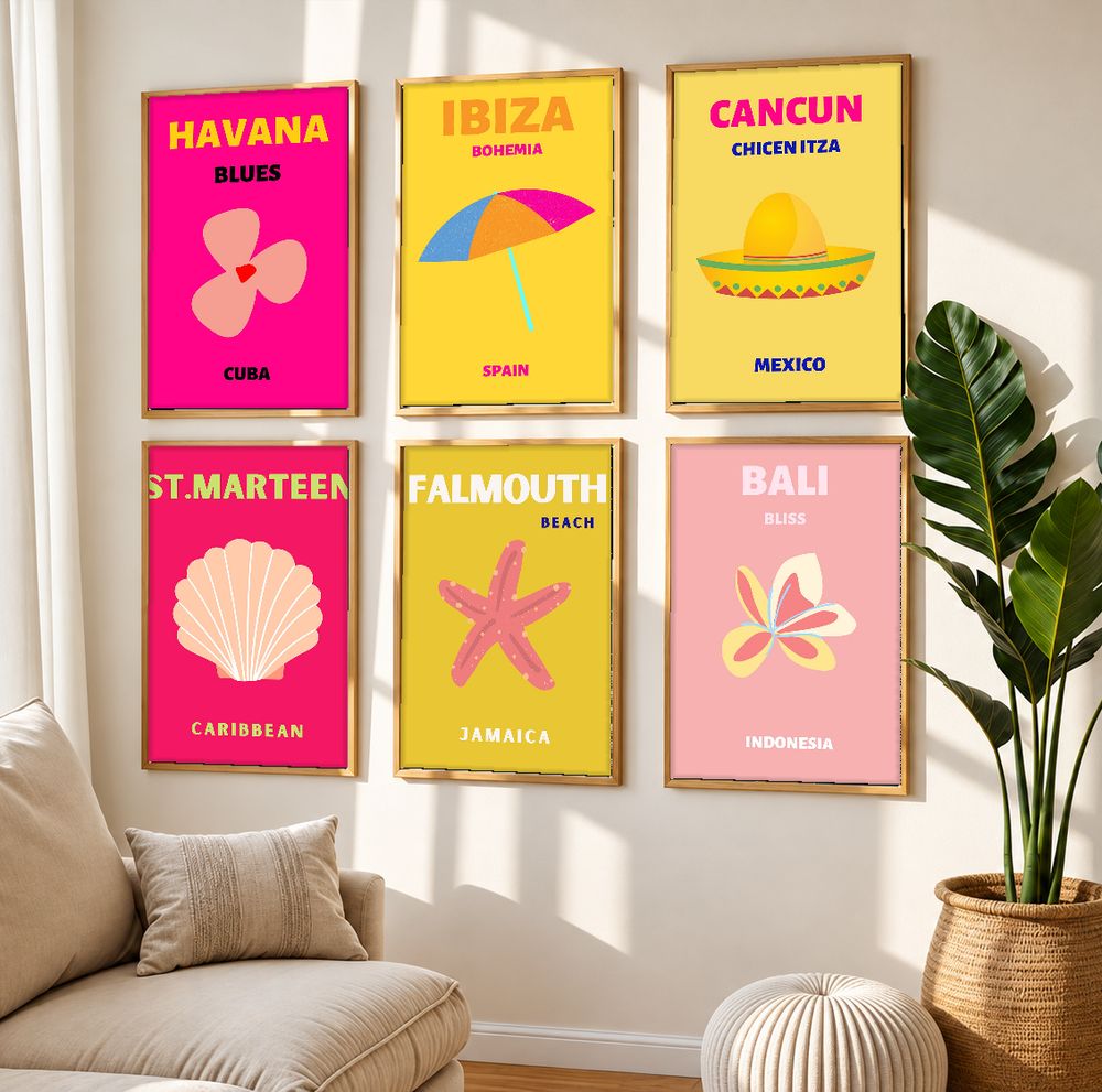 Set de 0 cuadros decorativos que combinan