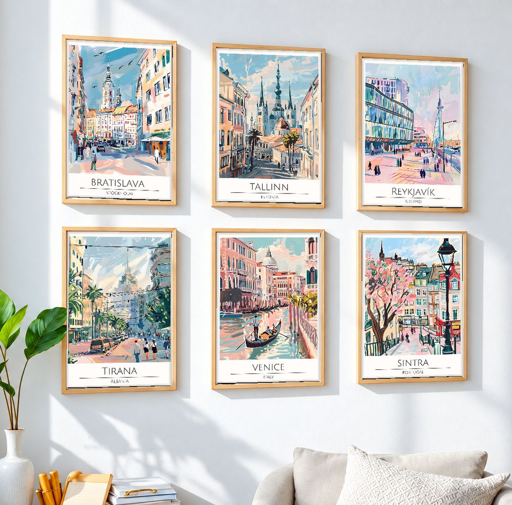 Set de 0 cuadros decorativos que combinan