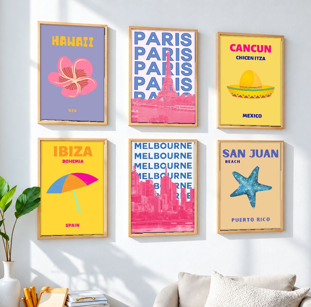 Set de 0 cuadros decorativos que combinan