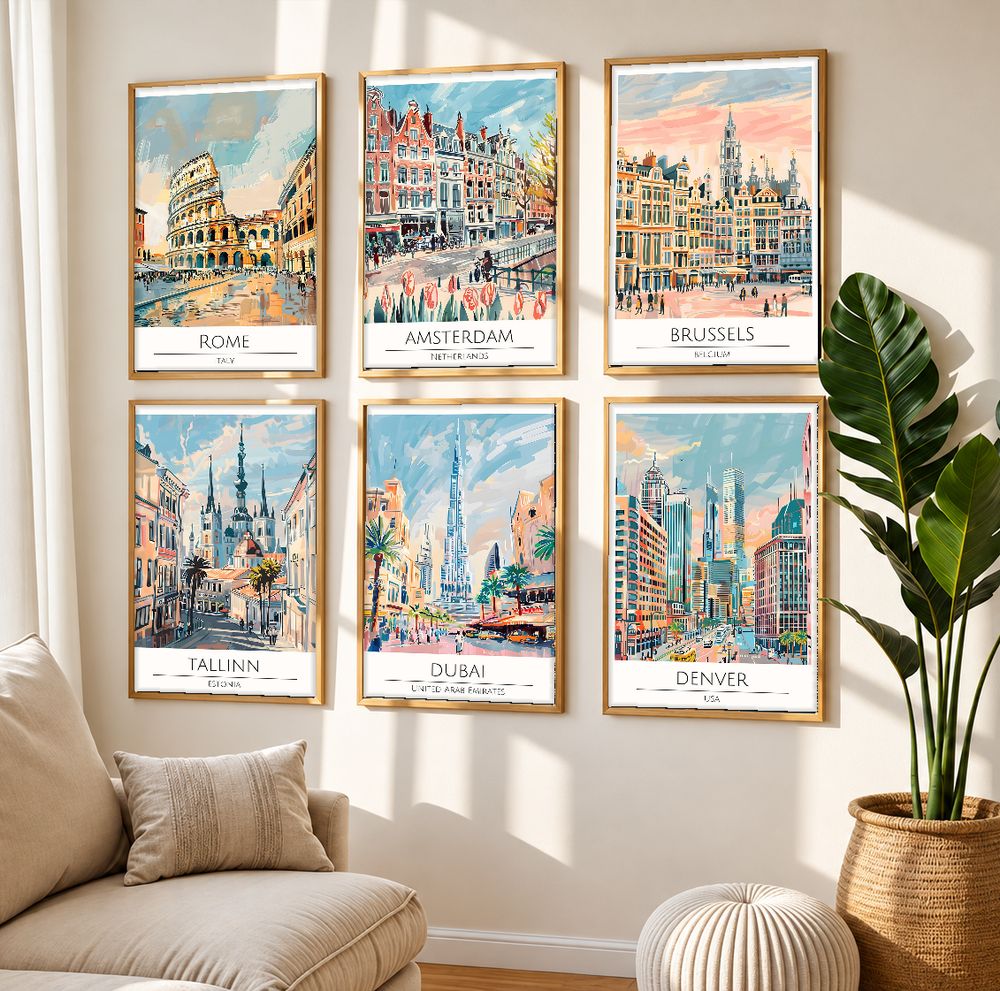 Set de 0 cuadros decorativos que combinan