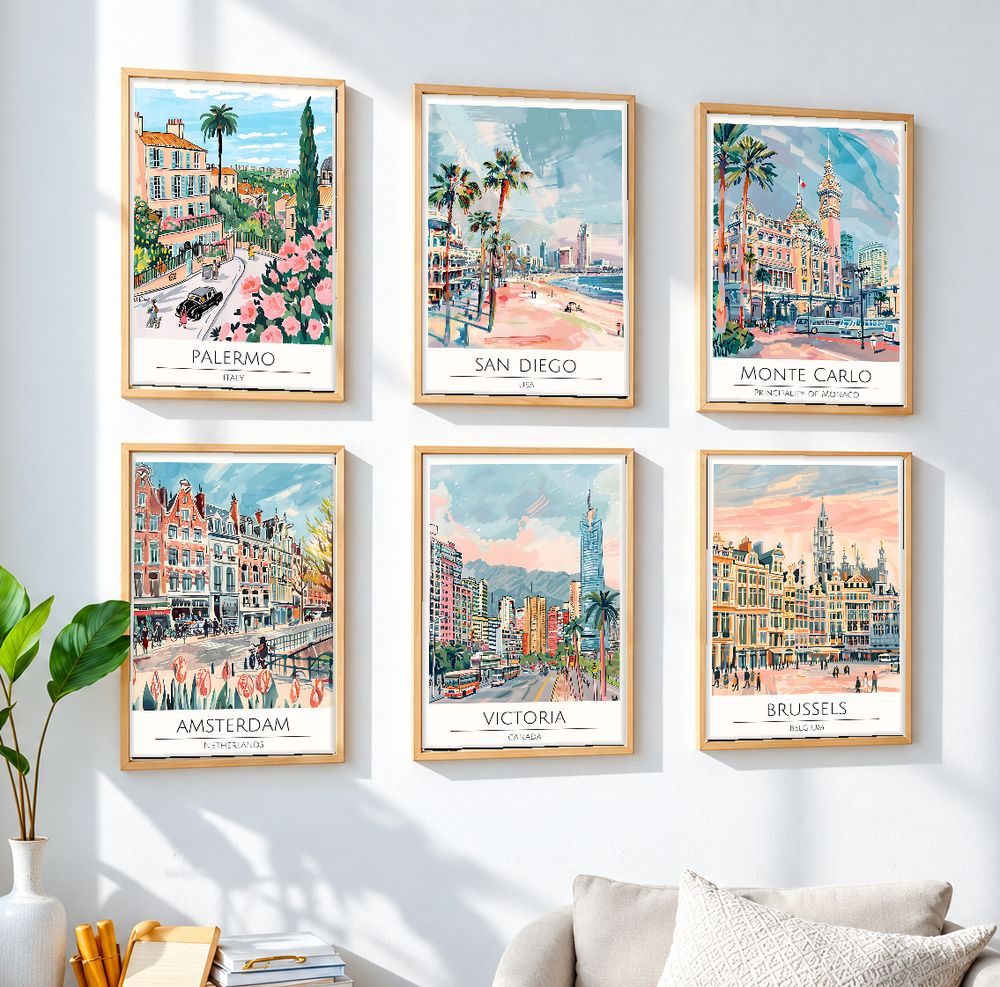 Set de 0 cuadros decorativos que combinan