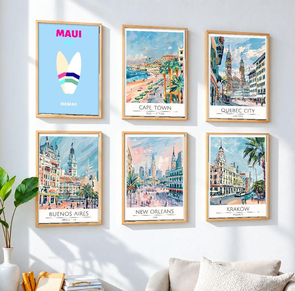 Set de 0 cuadros decorativos que combinan