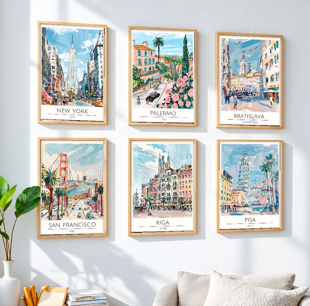 Set de 0 cuadros decorativos que combinan