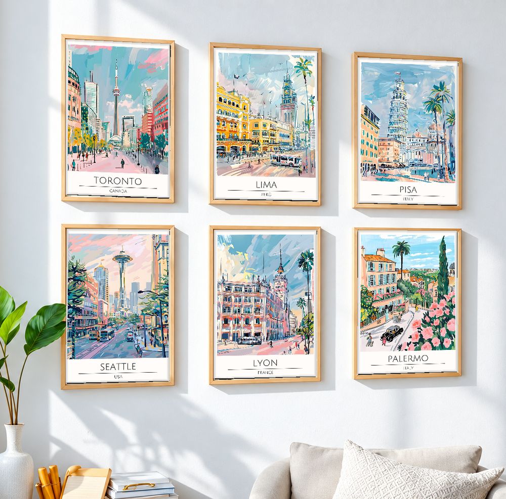 Set de 0 cuadros decorativos que combinan