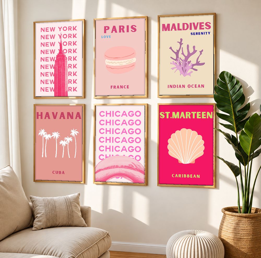 Set de 0 cuadros decorativos que combinan