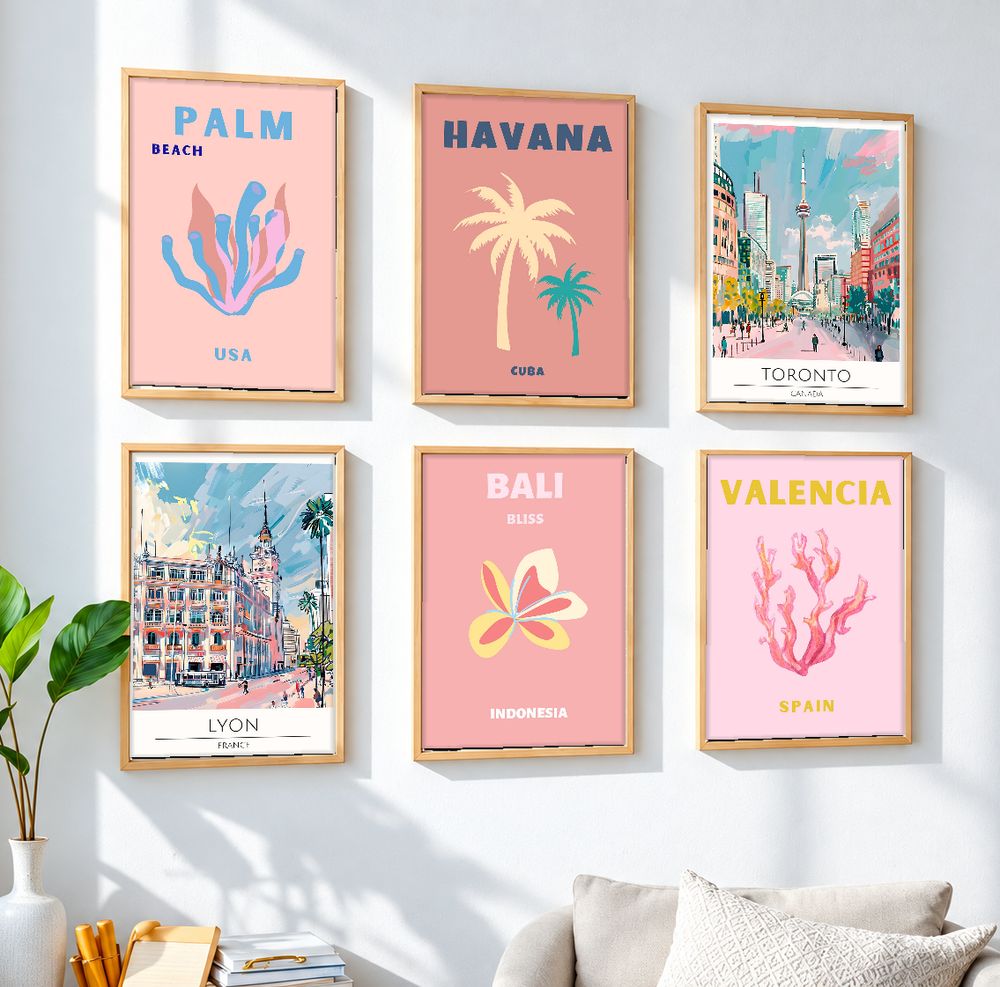 Set de 0 cuadros decorativos que combinan