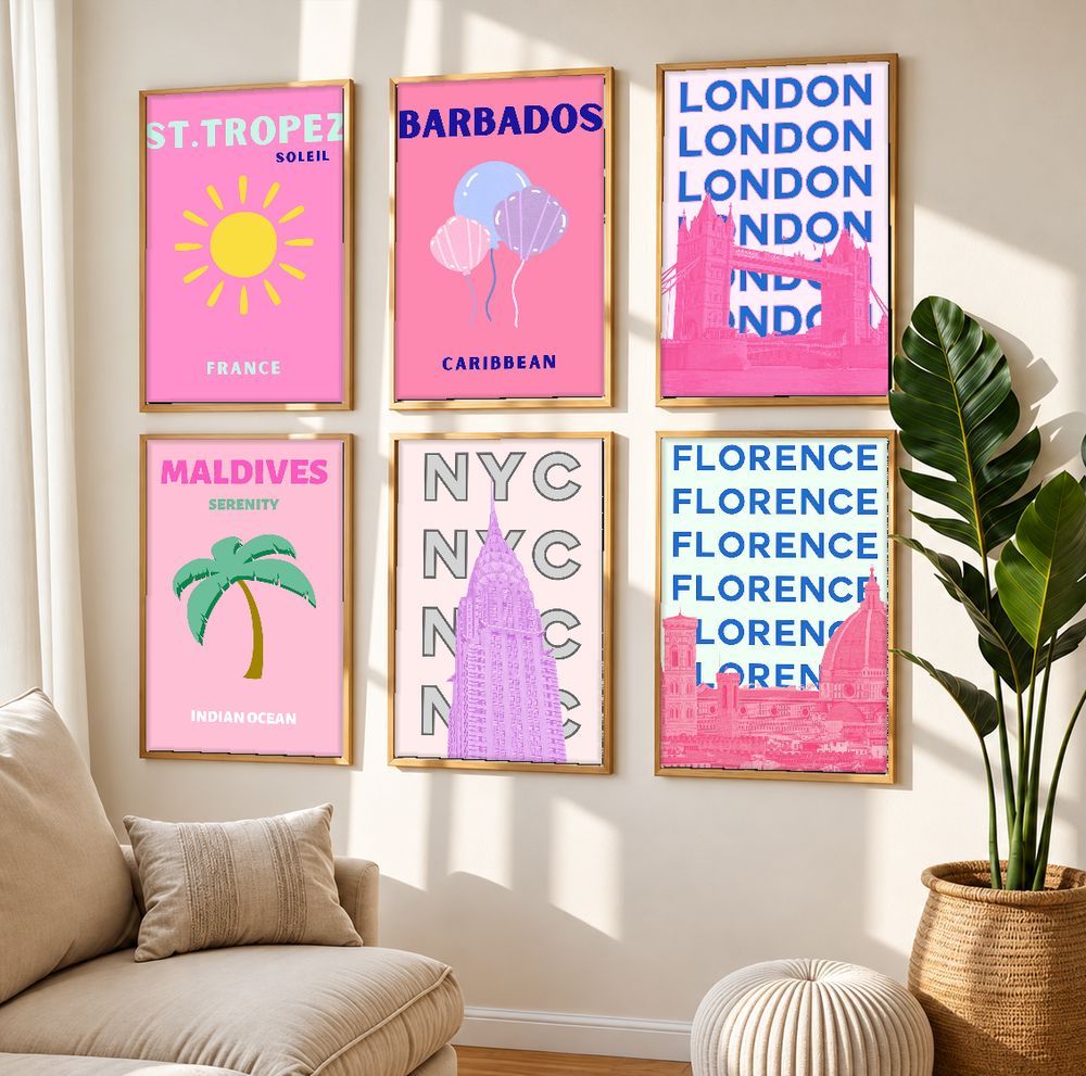 Set de 0 cuadros decorativos que combinan