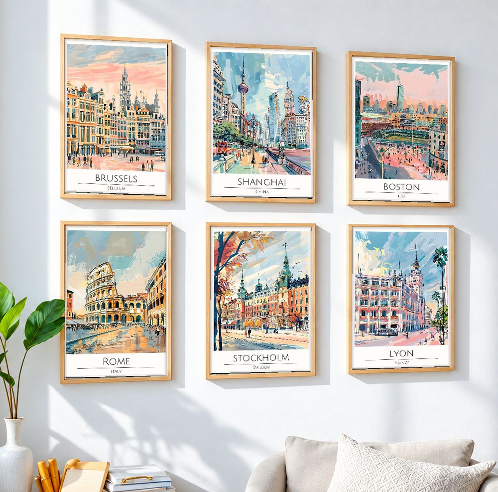 Set de 0 cuadros decorativos que combinan