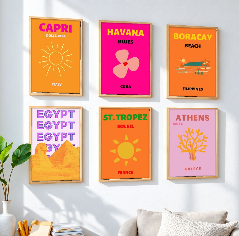 Set de 0 cuadros decorativos que combinan