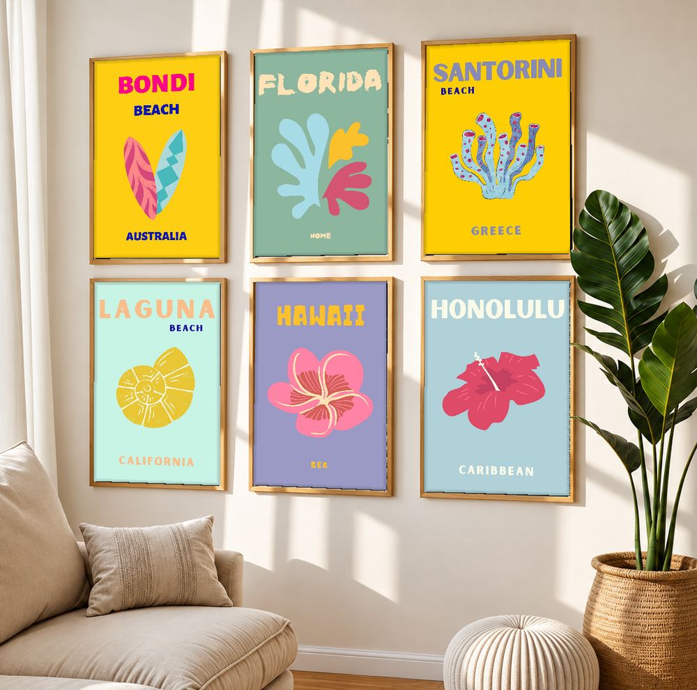 Set de 0 cuadros decorativos que combinan