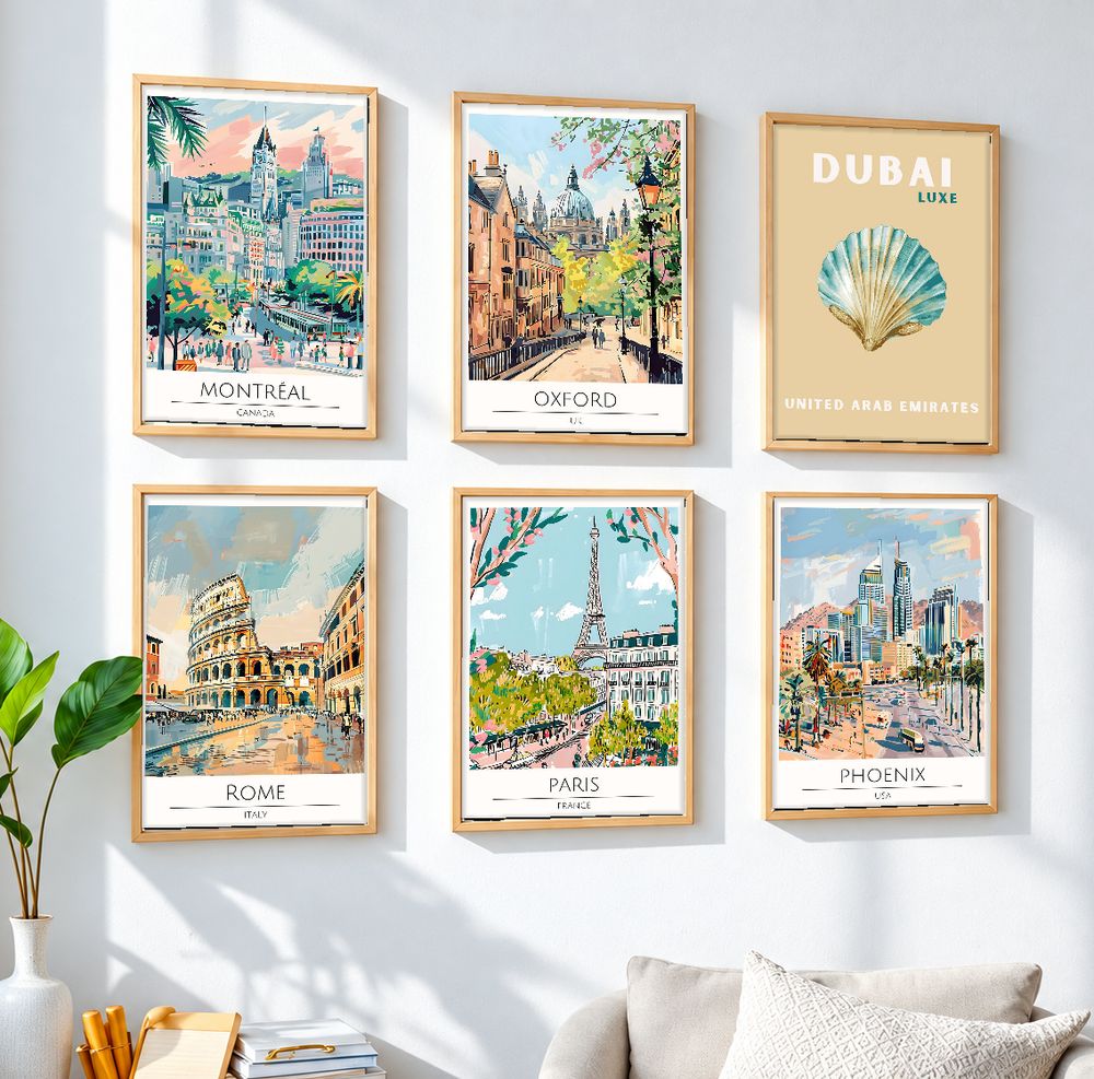 Set de 0 cuadros decorativos que combinan