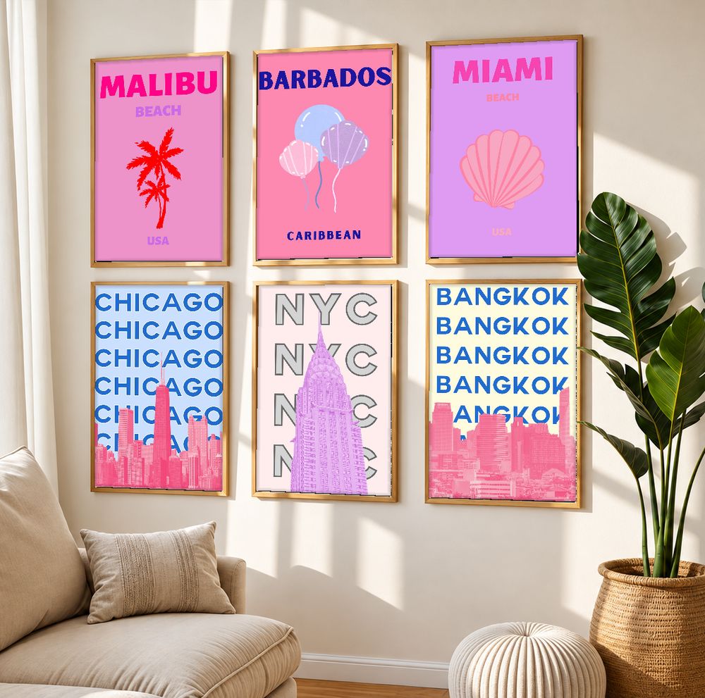 Set de 0 cuadros decorativos que combinan