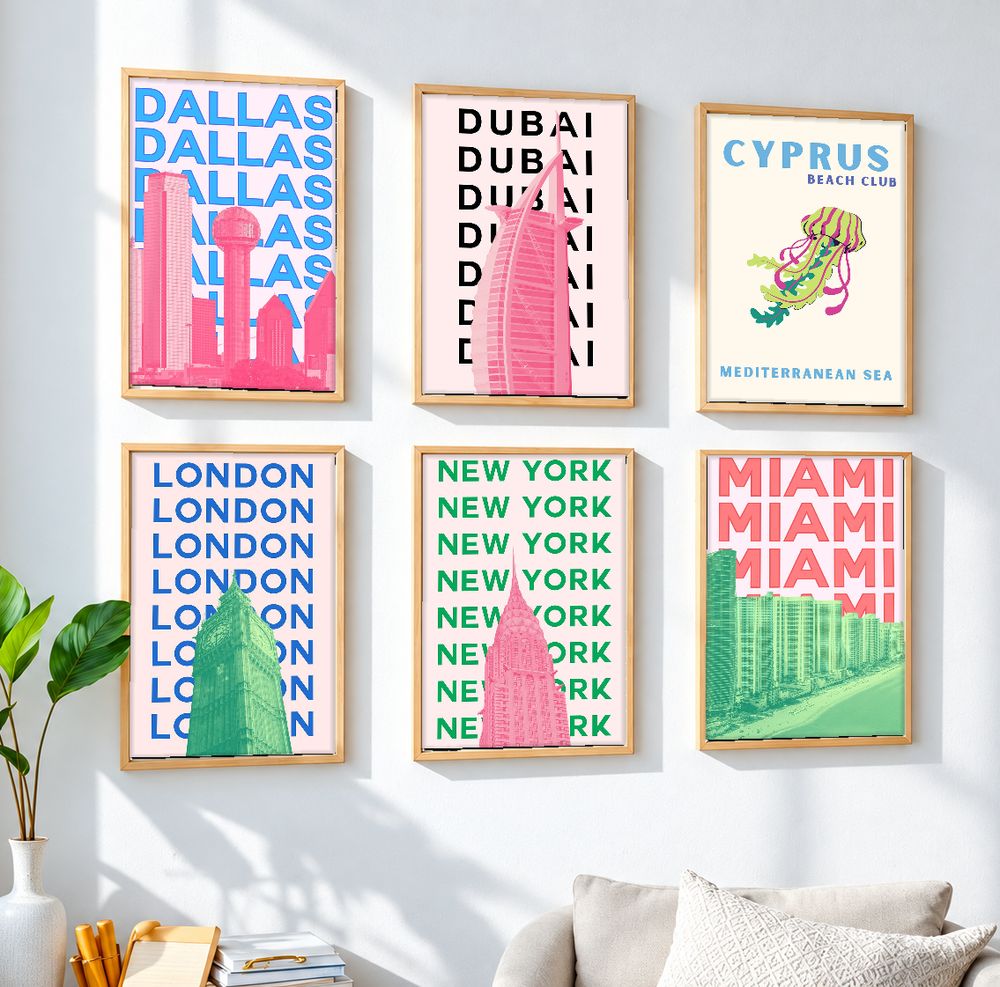 Set de 0 cuadros decorativos que combinan